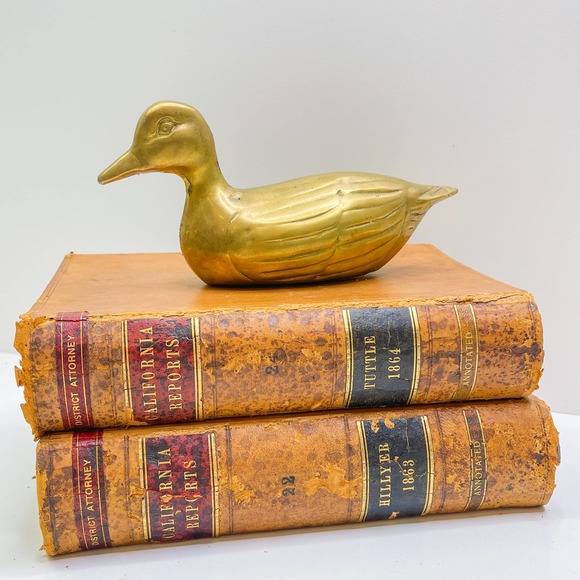 1960s Brass Duck Form MCM Decorative Sculpture - Picture 1 of 6